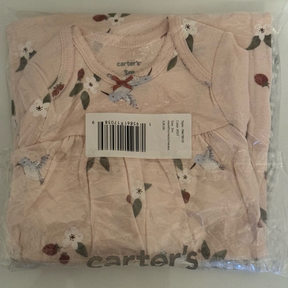 SOLD Carter’s Baby Girl Long Sleeve Nightgown - Picture 7 of 7